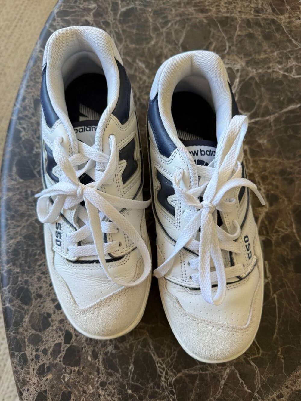 New Balance 550 sneakers White Navy EU 36, UK 3.5, US Women's Size 5.5 - Picture 2 of 6